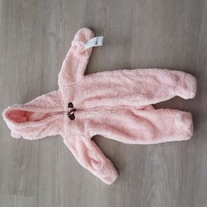 Girls Baby Sherpa Onesie Size 3 Months